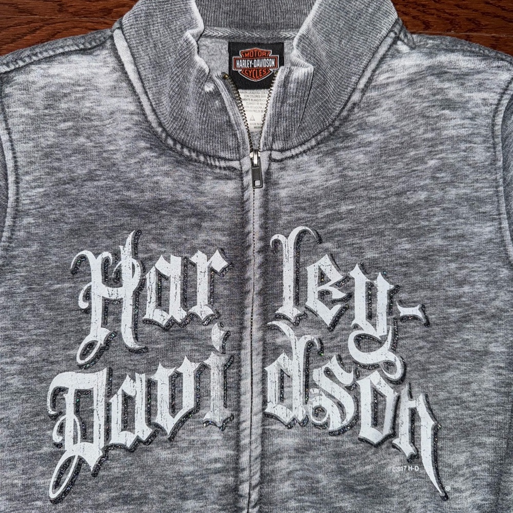 Y2K harley davidson zip up sweatshirt 🪽